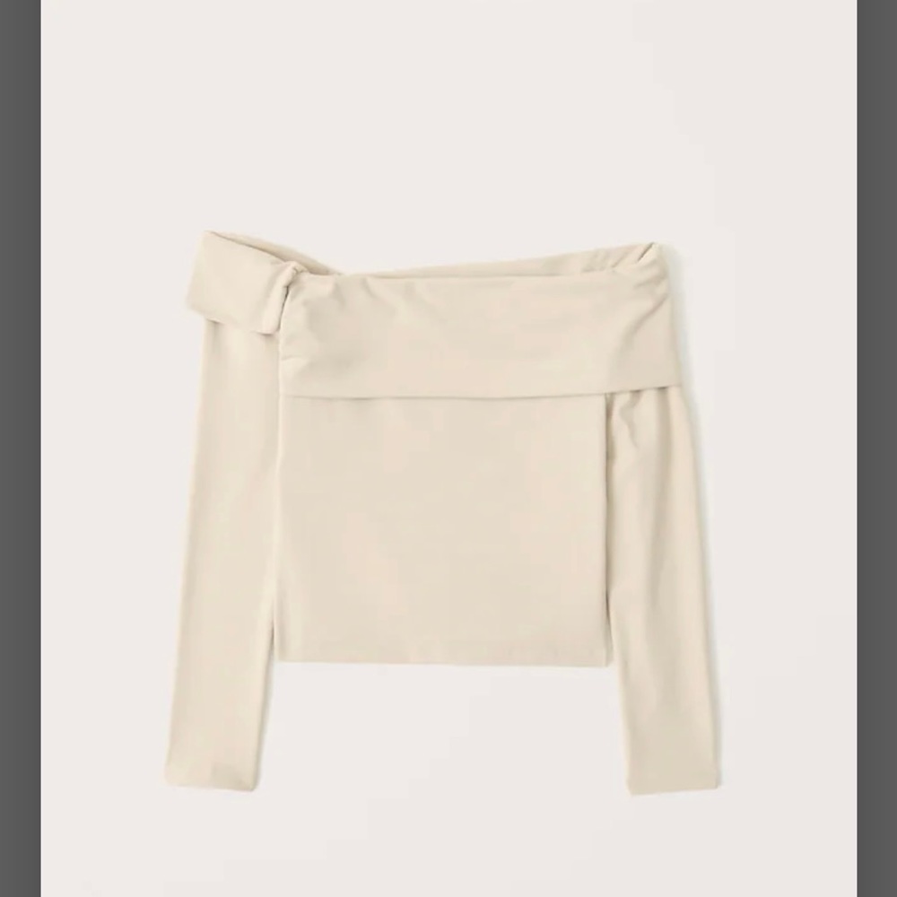 Abercrombie & Fitch seamless fabric off the shoulder top Medium NWOT